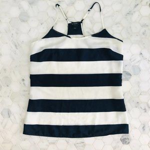 J. Crew Navy Striped Racerback Tank Cami